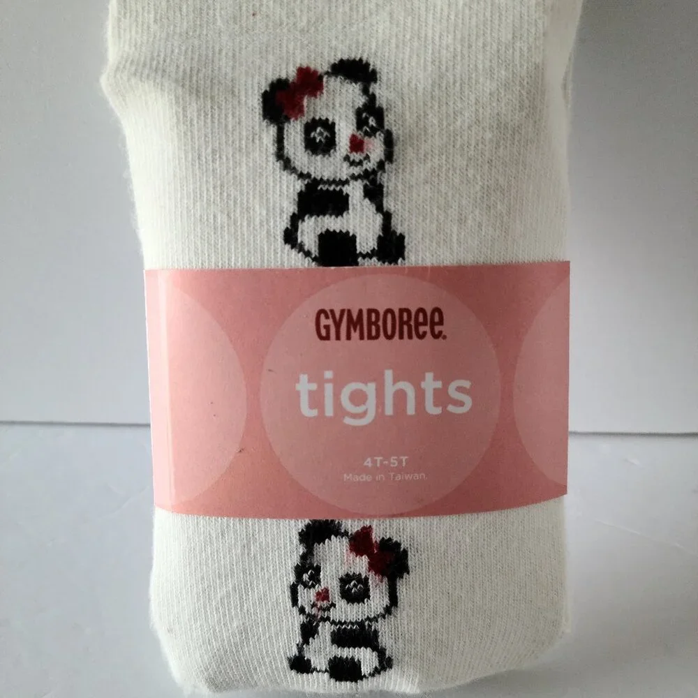 BUNDLE - GYMBOREE PANDA TIGHTS (4T/5T) & BABY GAP BEAR BOTTOM TIGHTS (4--5YEARS)